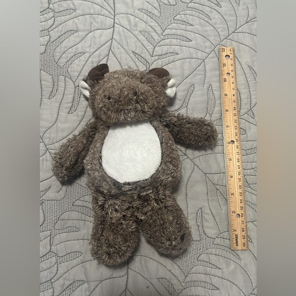 Carter's Brown and White Plush Moose